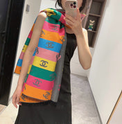 CC SCARF RAINBOW IN COLORFUL CASHMERE 428539