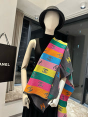 CC SCARF RAINBOW IN COLORFUL CASHMERE 428539