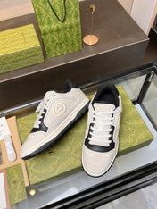 GG MAC80 TRAINER CREAMY WHITE AND BLACK CALFSKIN