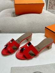 0ASIS SANDAL CRIMSON CALFSKIN CLASSIC