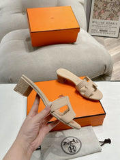 0ASIS SANDAL WHITE CREAM CALFSKIN CLASSIC