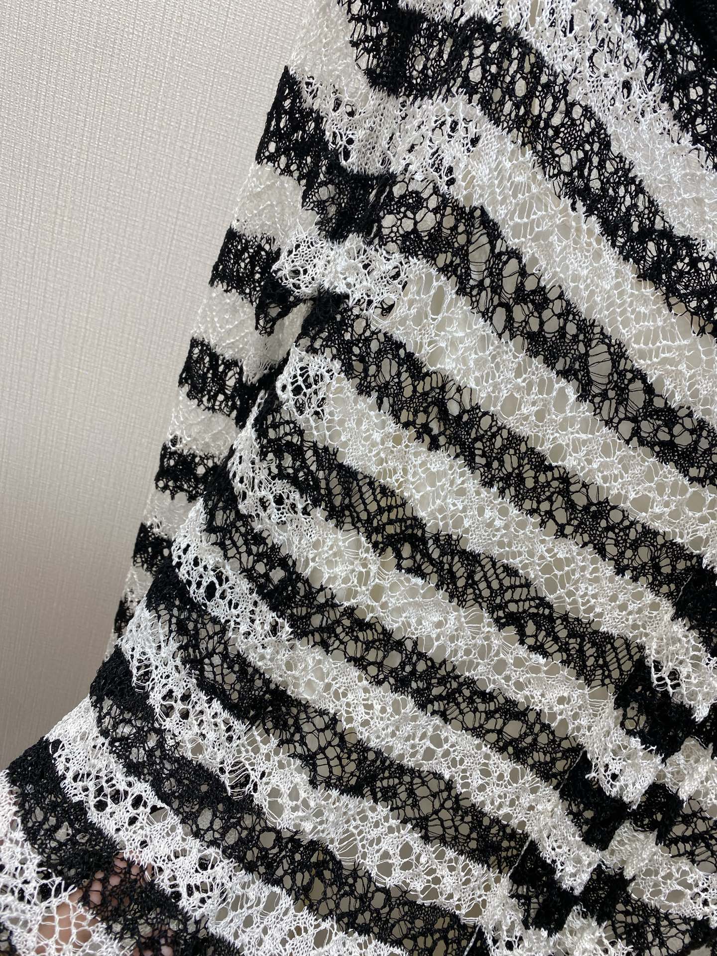 DIOR 25S MARINIERE RUFFLED SWEATER STYLE 174
