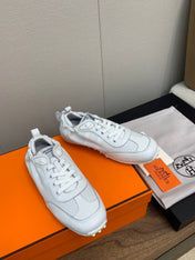 SKATEBOARD SHOES LIGHT GRAY CALFSKIN