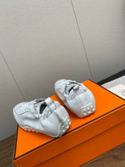 SKATEBOARD SHOES LIGHT GRAY CALFSKIN