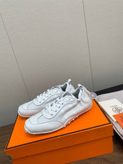SKATEBOARD SHOES LIGHT GRAY CALFSKIN
