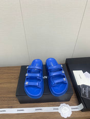 DAD SANDAL IN COBALT BLUE LAMBSKIN MULE