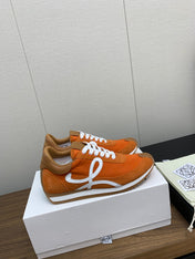LW FLOW RUNNER SNEAKER ORANGE SUEDE