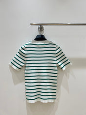DIOR 25S STRIPED SHORT-SLEEVE T-SHIRT 671