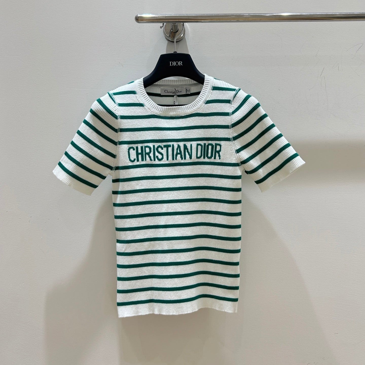 DIOR 25S STRIPED SHORT-SLEEVE T-SHIRT 671
