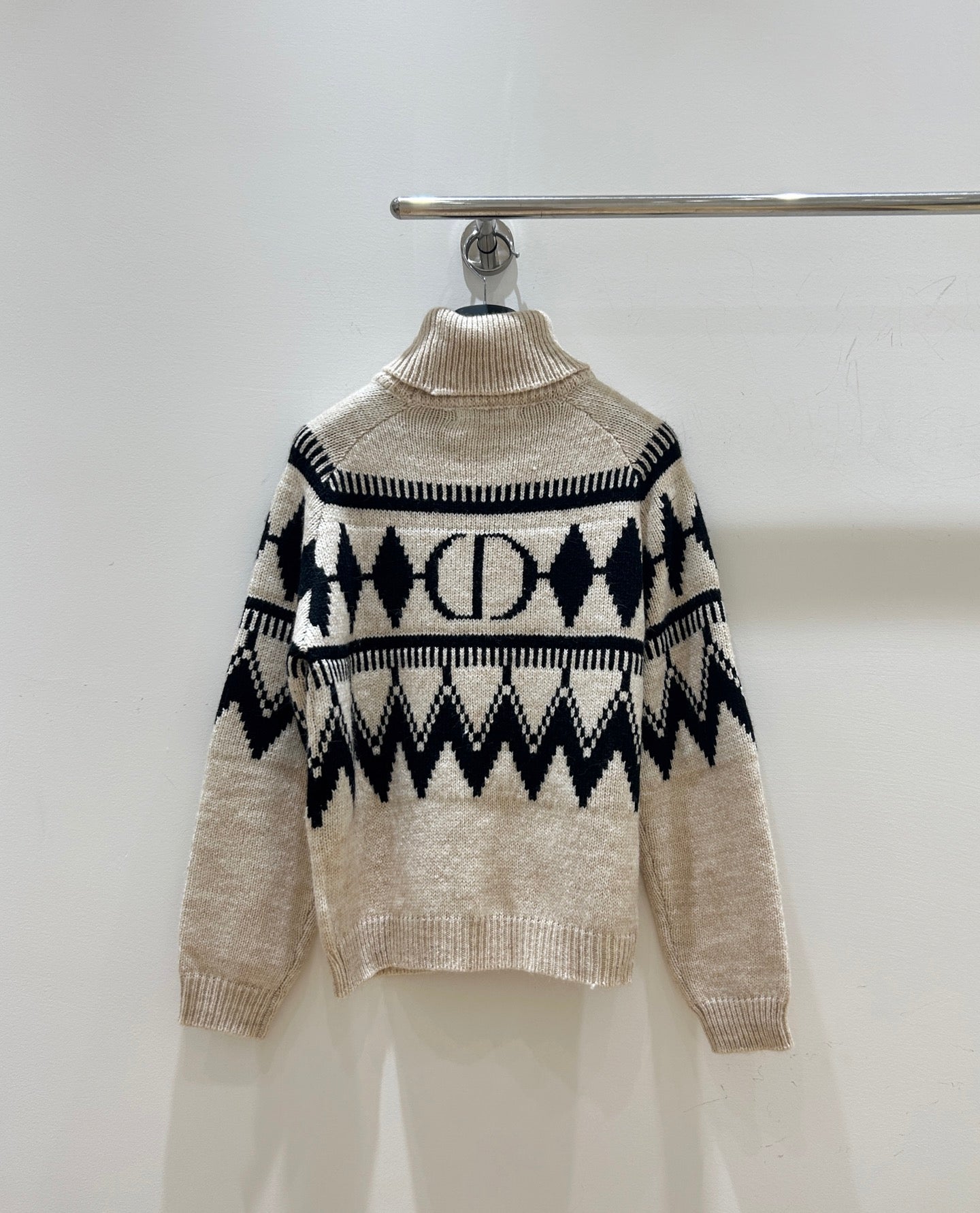 DIOR 25S PATTERNED TURTLENECK SWEATER 719