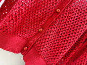 CELINE 26S CROCHET CROPPED CARDIGAN 282
