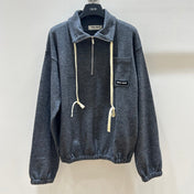 MIUMIU 26S HALF-ZIP SWEATSHIRT 1473