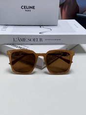 TRIOMPHE SUNGLASS 497816 IN NUDE METAL