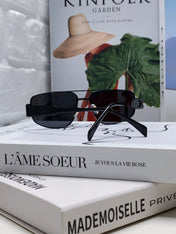 TRIOMPHE SUNGLASS 512996 IN BLACK METAL