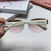 LOGO SUNGLASSES 513011 IN WHITE ACETATE