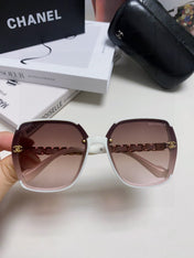 SQUARE SUNGLASSES 632874 IN WHITE ACETATE