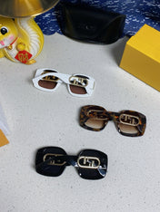 OVERSIZES FF DIAMONDS SQUARE SUNGLASSES 563315 IN ACETATE