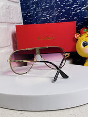 SIGNATURE AVIATOR FRAME SUNGLASSES  563238 IN METAL