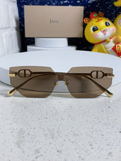 MONTAIGNE SUNGLASS 563193 IN GOLD METAL BROWN LENSES