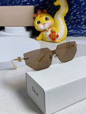 MONTAIGNE SUNGLASS 563193 IN GOLD METAL BROWN LENSES