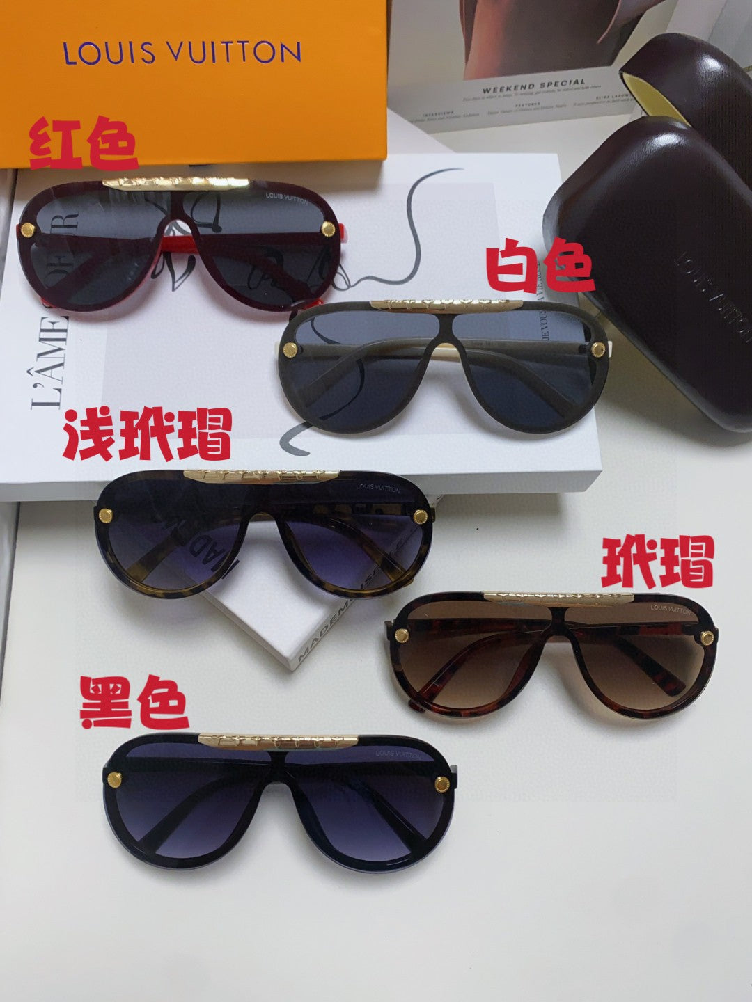 BLACKWOOD SUNGLASSES 567459 IN YELLOW HAVANA ACETATE GOLD METAL