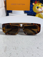 CLASH PILOT SUNGLASSES 567479 IN HAVANA ACTETE GOLD METAL