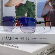 RECTANGULAR FRAME SUNGLASSES 576873 IN METAL