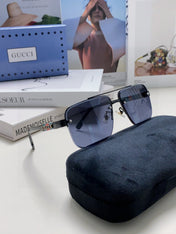 RECTANGULAR FRAME SUNGLASSES 576873 IN METAL