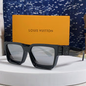 RECTANGLE SUNGLASSES 575846 IN BLACK ACETATE