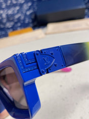 RECTANGLE SUNGLASSES 575847 IN BLUE MIX MULTICOLOR ACETATE