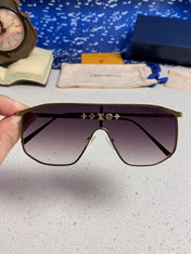 GOLDEN MASK SUNGLASSES 582734 IN GOLD METAL GREY SMOKE LENSES