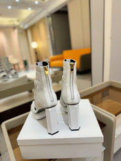 BALMAIN 25S UMA SANDALS 105MM IN WHITE VELCRO AND MESH