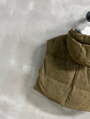 PRADA 25S SUEDE DOWN VEST 386