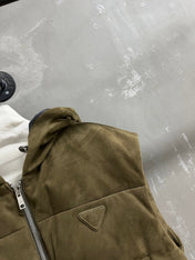 PRADA 25S SUEDE DOWN VEST 386