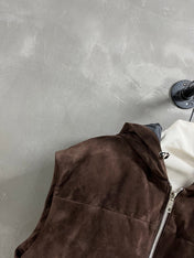 PRADA 25S SUEDE DOWN VEST 384