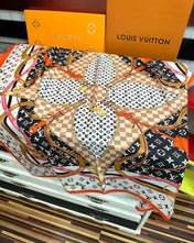 LV SCARF 90 CM IN SILK 729071