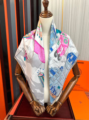 HERMES 25S SCARF 90 IN SILK 730547