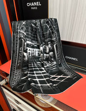 CHANEL 25S SCARF 90 IN SILK 002