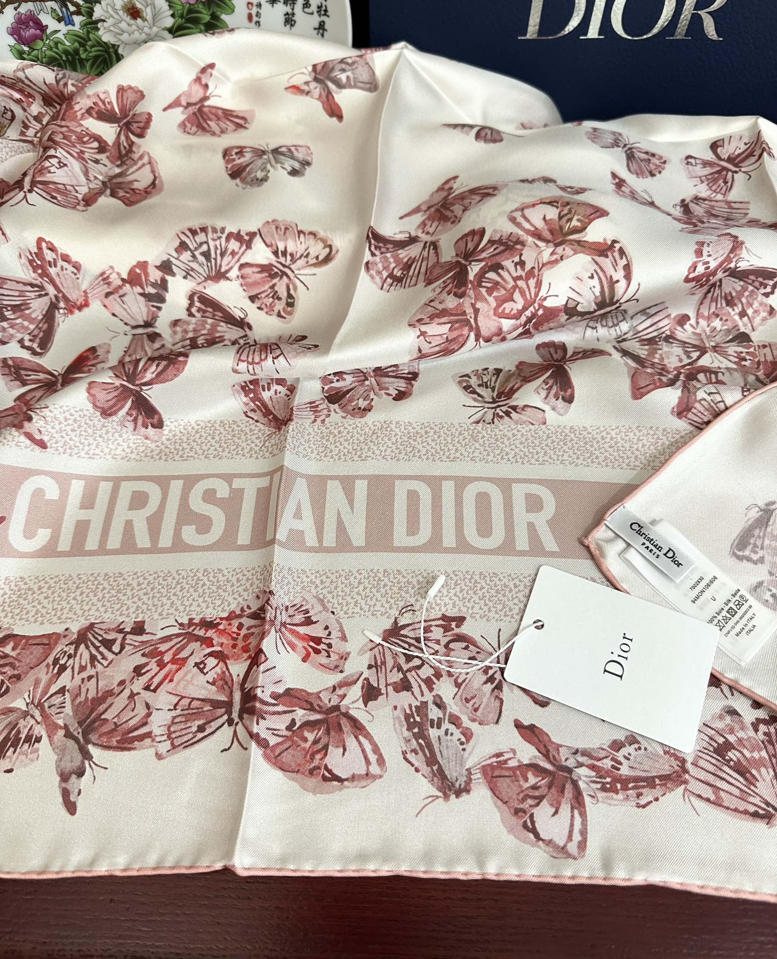 DIOR 26S SCARF 90CM IN SILK 295707