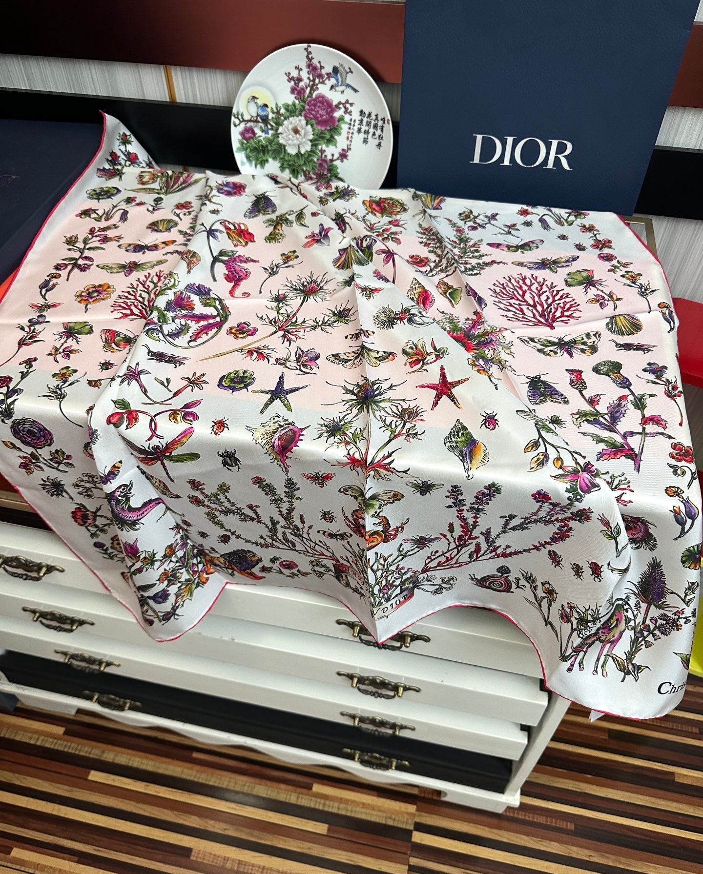 DIOR 26S SCARF 90CM IN SILK 312028