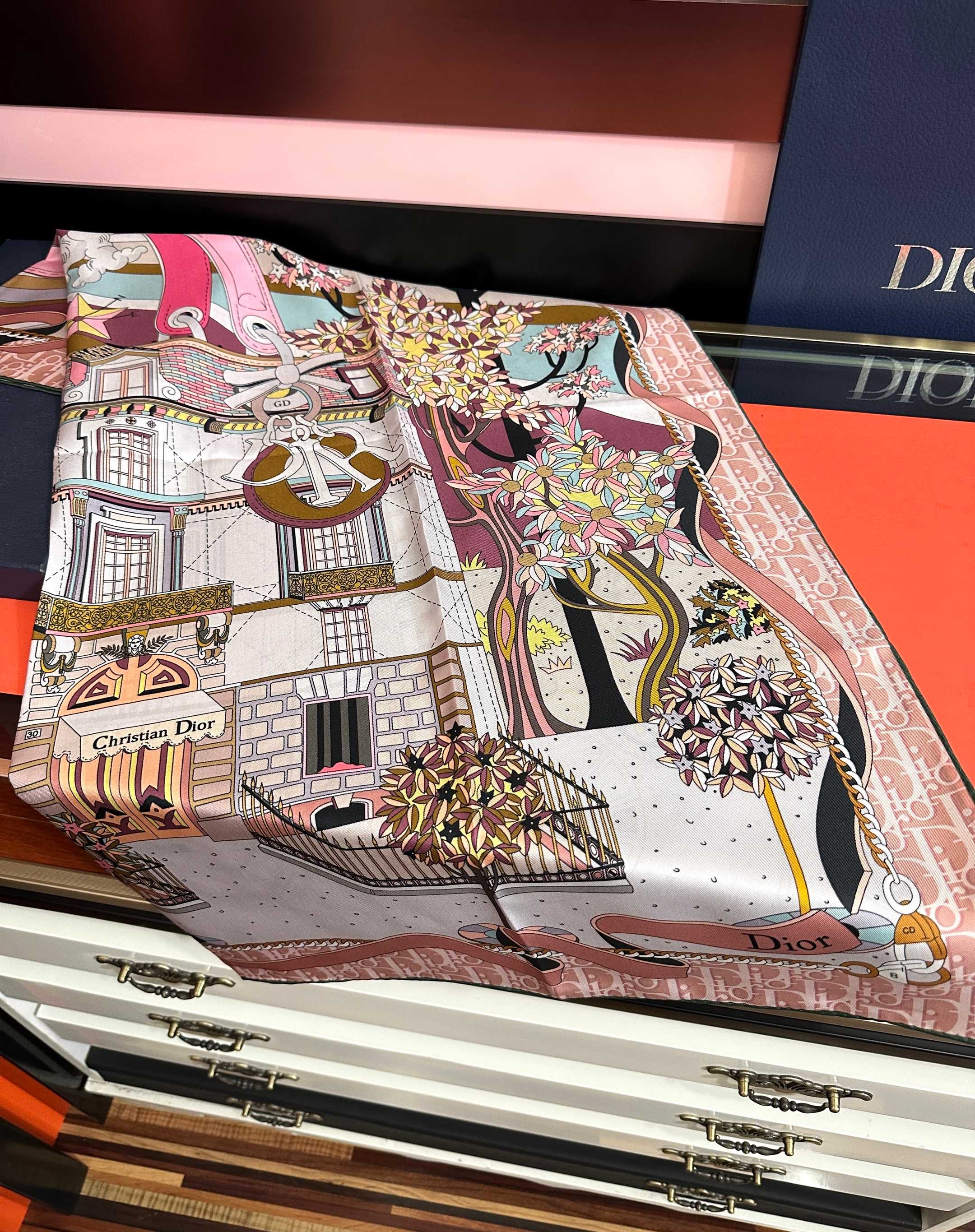 DIOR 26S SCARF 90 IN SILK 427295