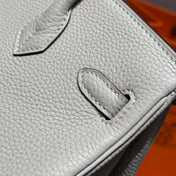 HM BIRKIN 25CM IN CREAM TOGO LEATHER SILVER HARDWARE