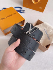 LV 25S BELT 40 MM IN BLACK CALFSKIN 593215