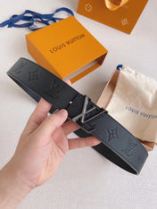LV 25S BELT 40 MM IN BLACK CALFSKIN 593217