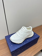 GG Ripple Leather Sneakers White