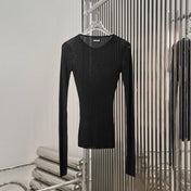 MIUMIU LONG-SLEEVE KNIT TOP STYLE 515