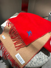 REVERSIBLE SCARF 180 CM IN RED CASHMERE 407413