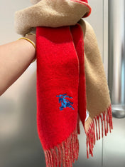 REVERSIBLE SCARF 180 CM IN RED CASHMERE 407413