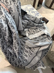 DIOR 26S SCARF 140CM IN SILK & CASHMERE 299997