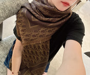 DIOR 26S SCARF 140 IN SILK AND CASHMERE 429181